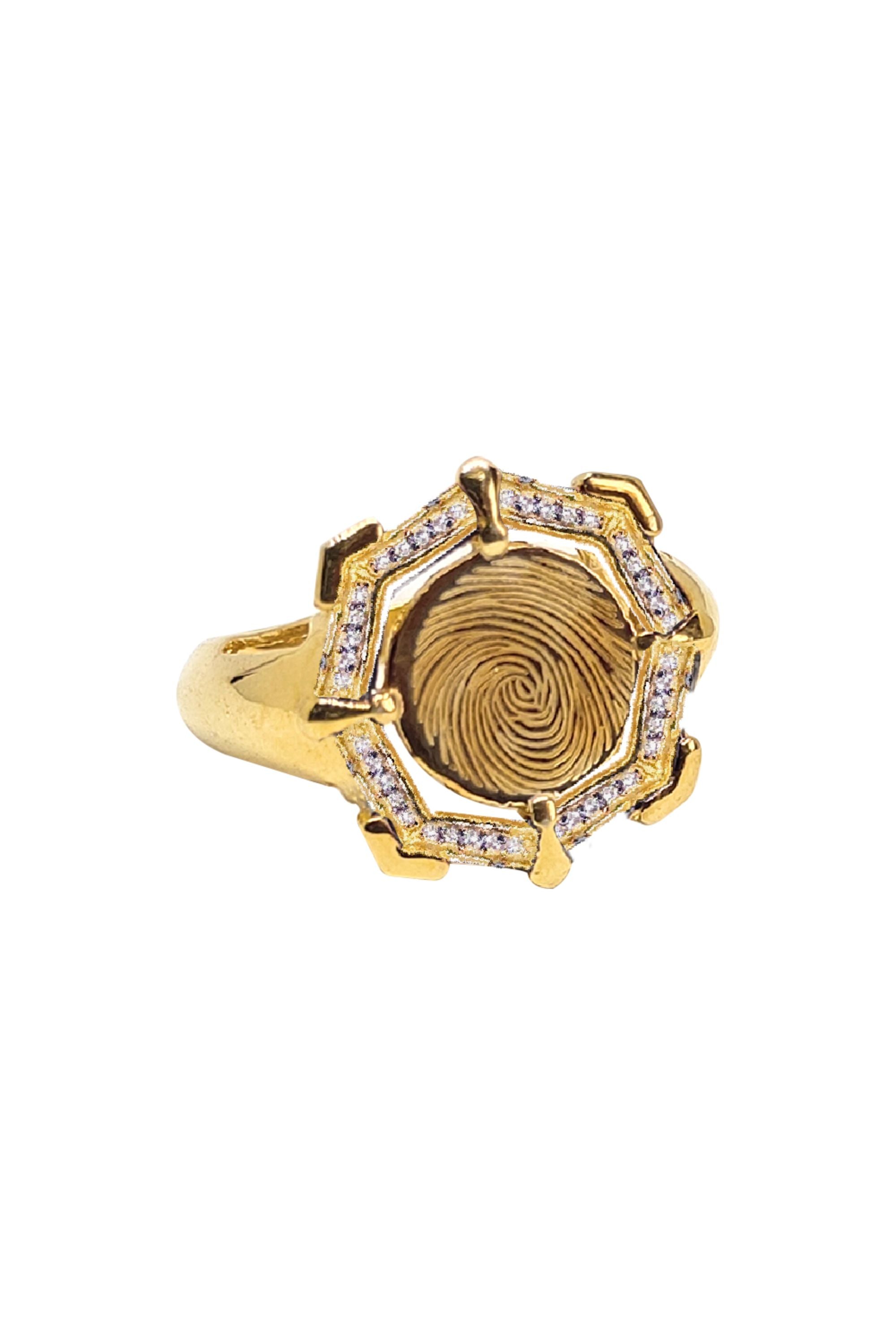 Asmi Fingerprint Ring