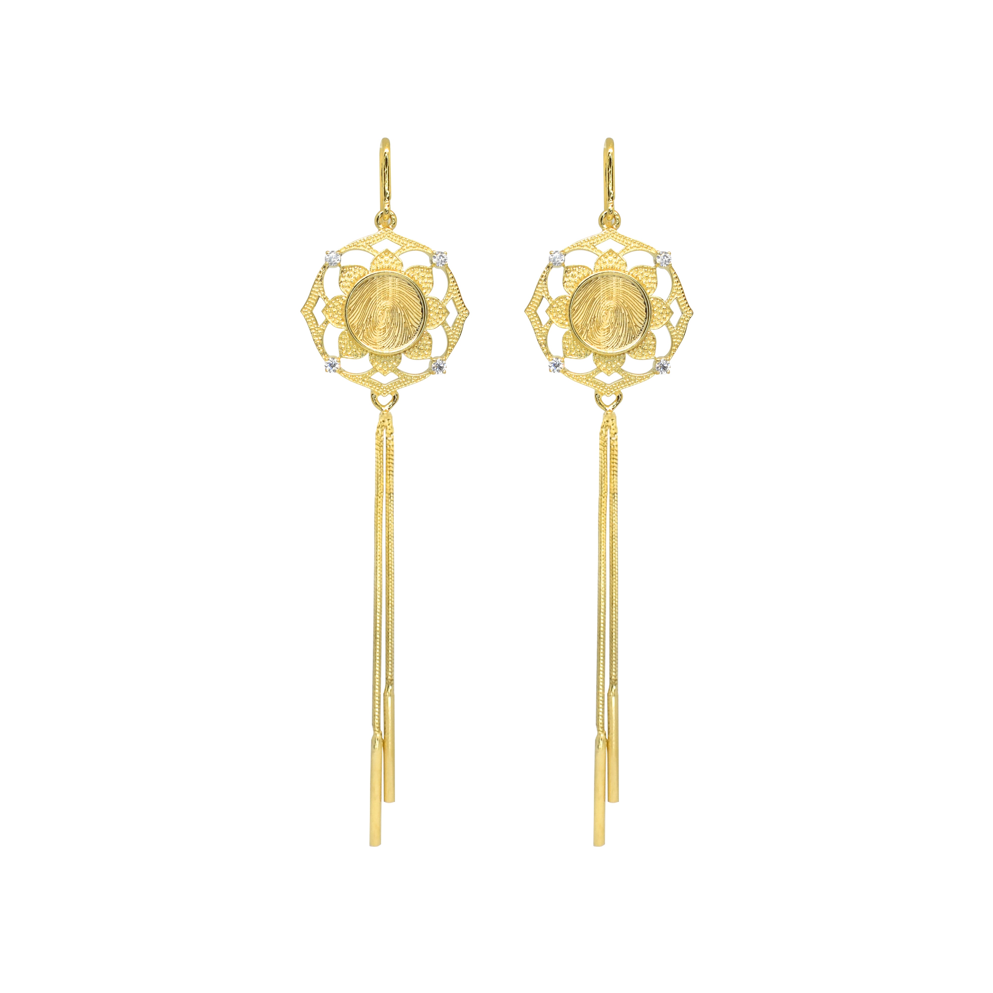 Moira Fingerprint Earrings