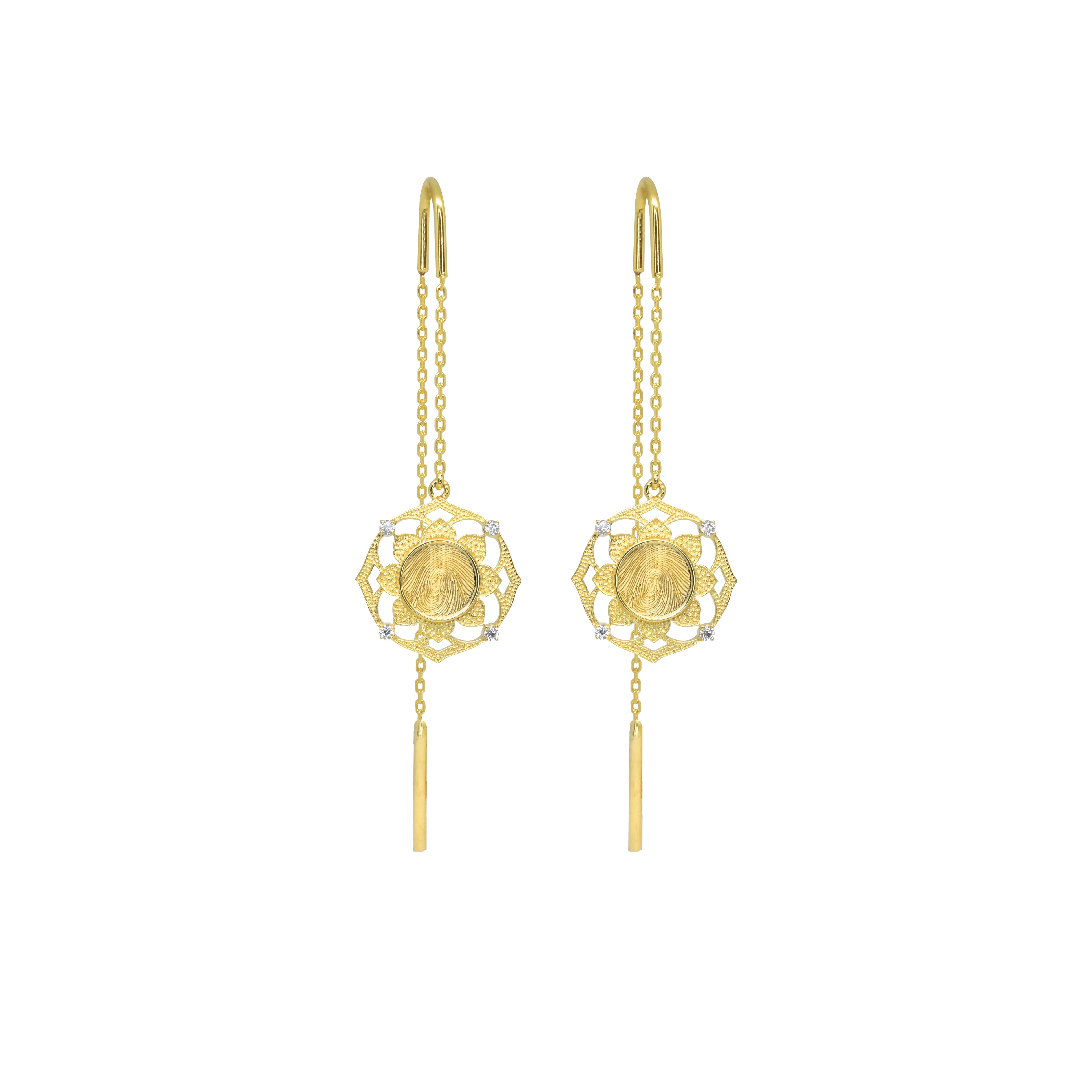 Moira Fingerprint Earrings