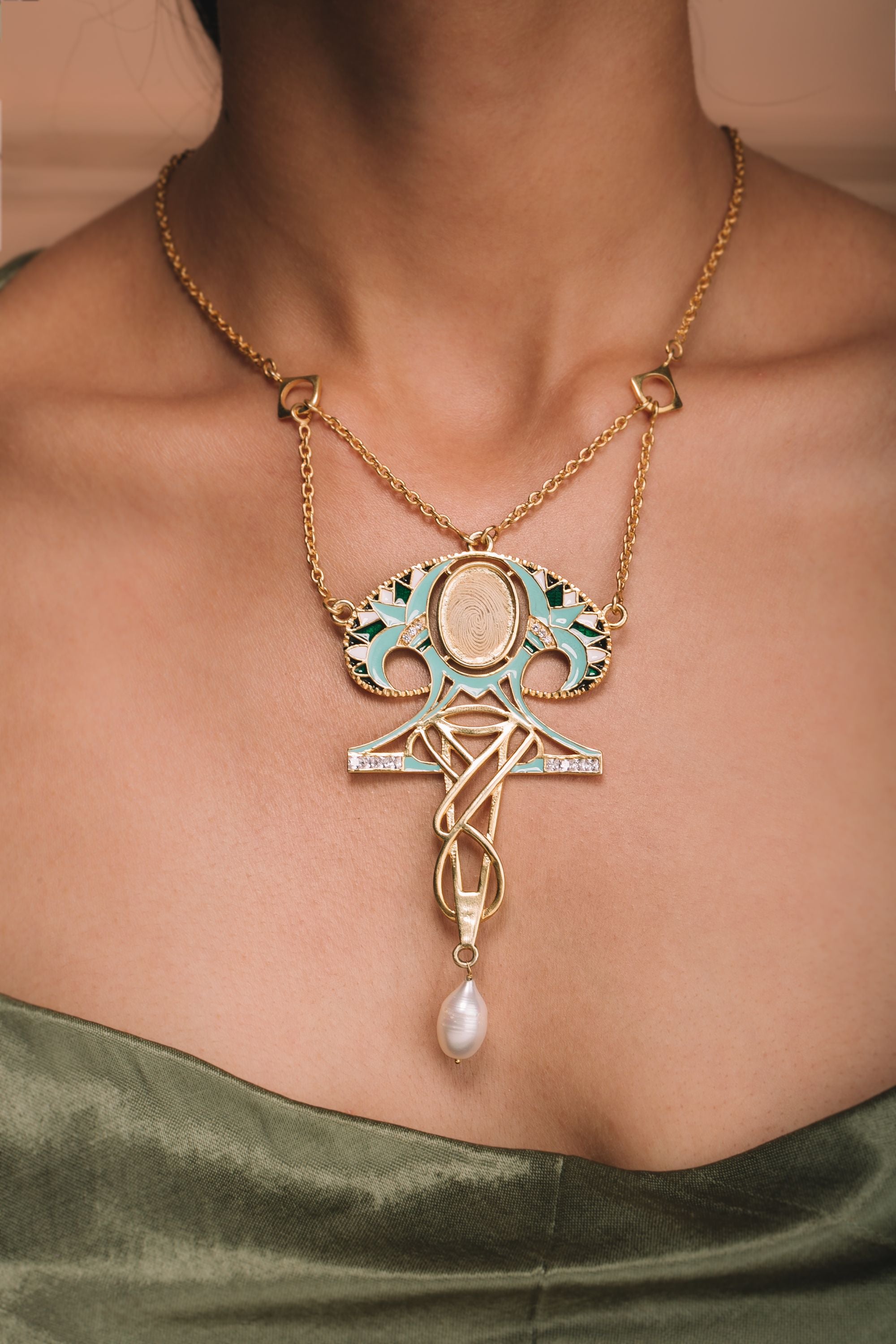Tassle House Fingerprint Necklace