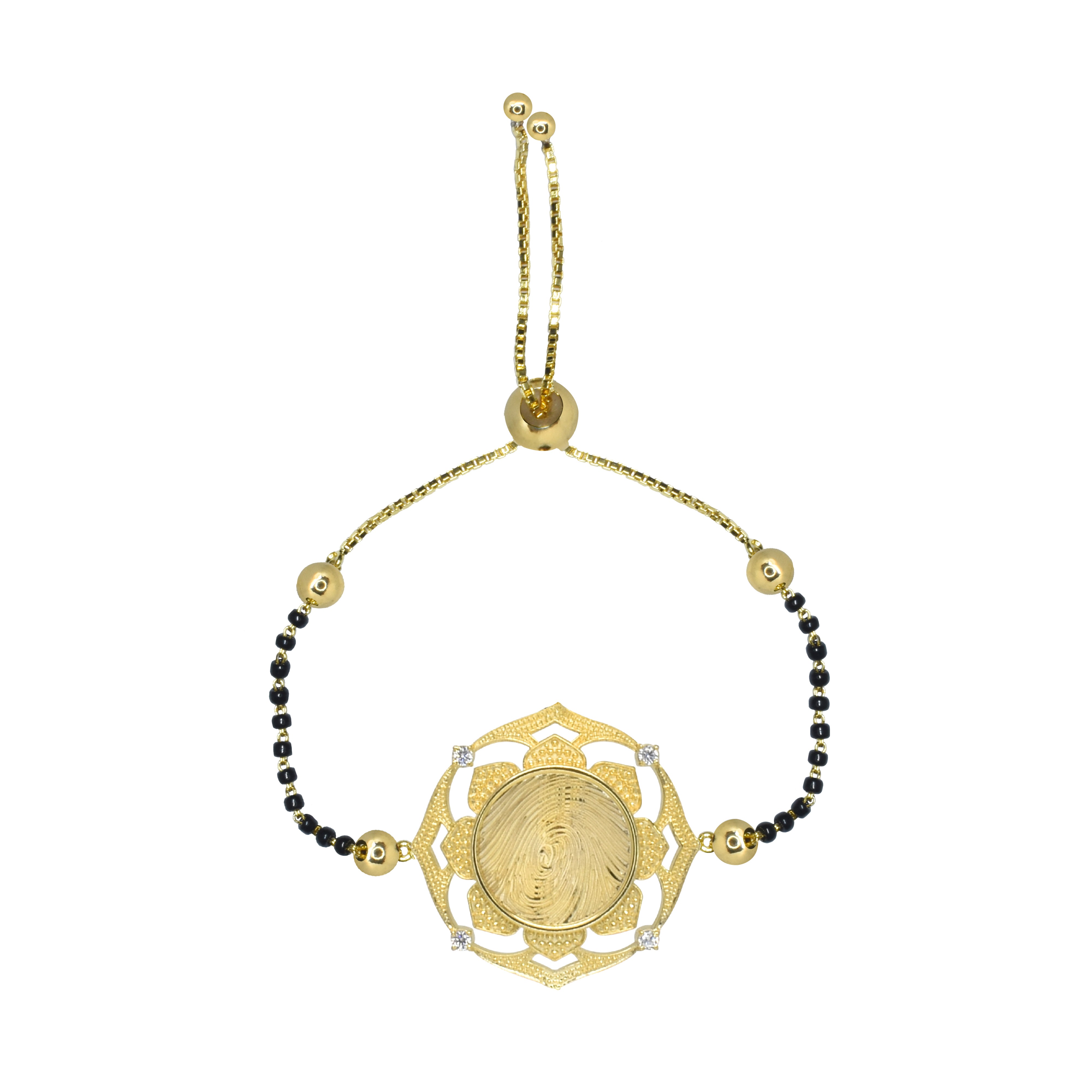 Samaayah Mangalsutra Fingerprint Bracelet